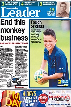 Moonee Valley Leader - October 14th 2015