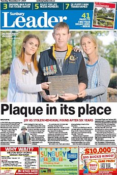 Sunbury Leader - November 17th 2015