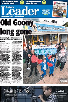 Sunbury Leader - September 12th 2017