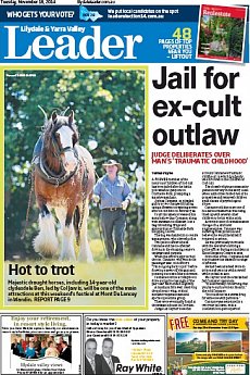 Lilydale and Yarra Valley Leader - November 18th 2014