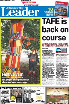 Lilydale and Yarra Valley Leader - December 2nd 2014