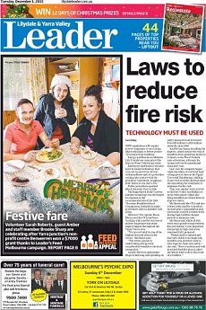 Lilydale and Yarra Valley Leader - December 1st 2015