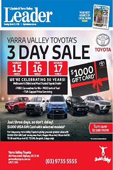Lilydale and Yarra Valley Leader - March 13th 2018